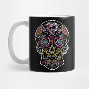 Sugar Skull Rhinestone style Mug